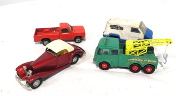 4 Die Cast Matchbox Tonka Yatming Universal Cars And Trucks