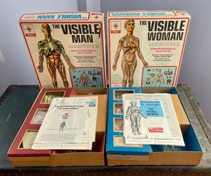Unused Vintage Renwal Visible Man And Woman Model Kits