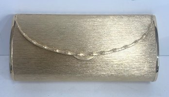 Bergdorf Goodman Golden Metal Clutch