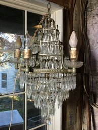 Wonderful Vintage Chandelier - Working Condition - Multi Tiers - Beautiful Style / Design - Very Pretty !