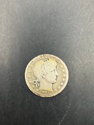 1916 Barber Silver Quarter