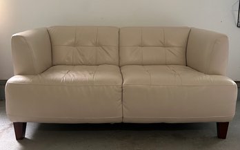 Chataeu Ivory Tufted Loveseat