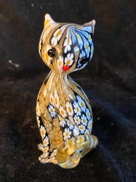 Murano Glass Cat Sculpture