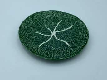 Majolica Cabbage Plate