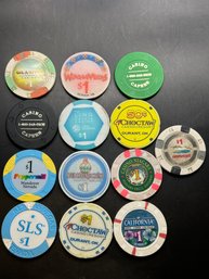 Lot Of 13 Casino Chips