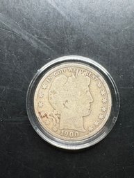 1900 Barber Silver Half Dollar