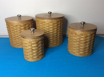 LONGABERGER CANISTERS LOT #1