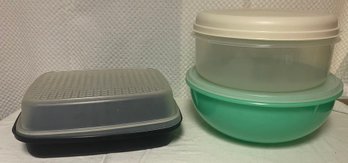 Tupperware And Rubbermaid Storage Containers