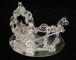 Glass Horse And Carriage