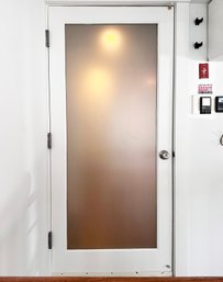 A Frosted Glass Exterior Door