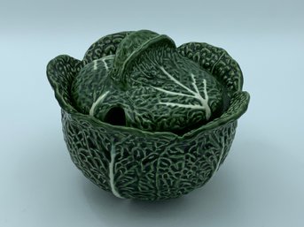 Majolica Cabbage Soup Tureen