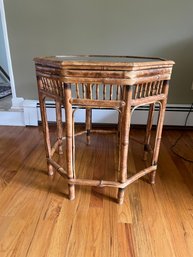 Bamboo Octagon Shaped Brighton Pavillion Side Table