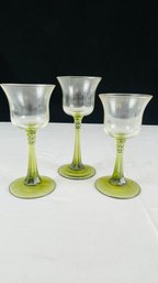 Green Partylight Candle Holders