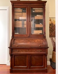 A 19th Century Empire Mahogany Butler's China Cabinet