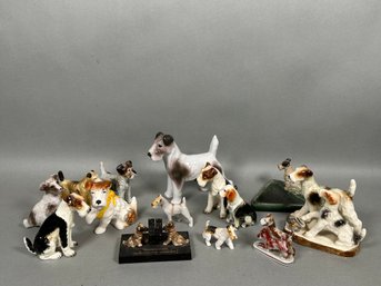 Porcelain & Ceramic Dog Figure Collection
