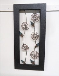 Copper Metal & Wire Wall Hanging