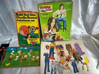 Partridge Family And Peanuts Color Forms