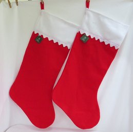 A Pair Of Christmas House  34' Long Stockings - New With Tags