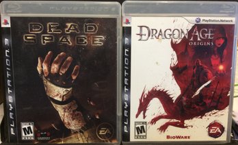 (2) Playstation 3 Games - Dead Space & Dragon Age Origins - L