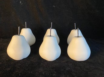 6 Piece Pear Sculpture Collection