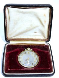 Antique Gold Filled Longines Pocket Watch In Original Box