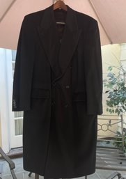 Vintage Mens Double Breasted Cashmere Coat Size 42R