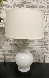 White Art Glass Harriet Table Lamp By Lillian August