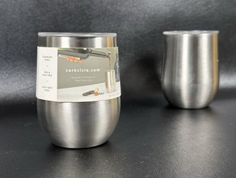 A Pair Of Insulated Stainless Steel Wine Cups By Corkcicle