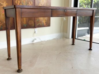 A Vintage Mid Century Modern Mahogany Console