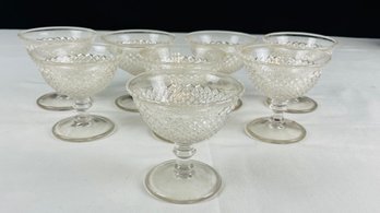 Set Of 8 Westmoreland Glass Co Pressed Glass Sherbet Dishes