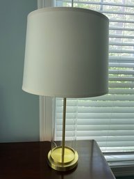 Brass And Glass Side Table Lamp