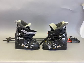 Salomon Ski Boots And Scott Poles