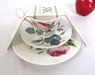 Roy Kirkham 3pc Bone China Cup/Saucer/dessert Plate - New