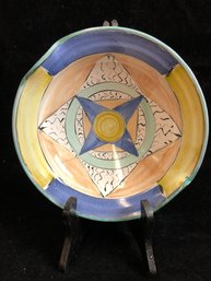 Hand Painted Art Pottery Platter