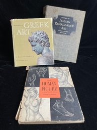 3 Piece Vintage Art Books