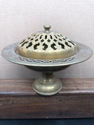 Vintage Lidded & Footed Dish