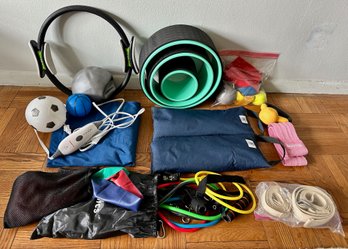 Yoga & Fitness Equipment: Hugger Mugger Sandbags, Ativafit Wheels, Pilates Ring, Elastic Bands & More