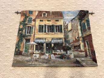 Restaurant De Colonne Wall Tapestry With Rod