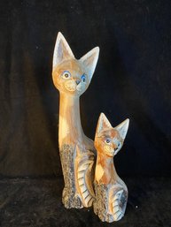 2 Piece Nyoman's Cat Sculpture Collection