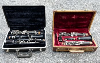 A Pair Of Vintage Clarinets, One Belmar