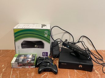 Microsoft Xbox 360 S Slim Console 250GB Model 1439 With Games