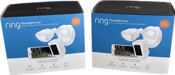 Ring Motion- Activated Security Camera And Floodlight- 2 Count