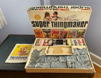 Vintage Super Thingmaker Plastic Molded Toy Making Kit