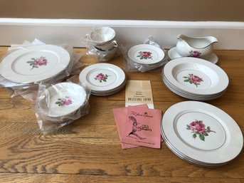 29 Piece Set Ancestral Fine Translucent China - Manor Rose