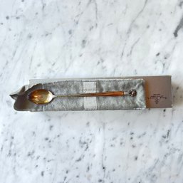 A Sterling Silver Georg Jensen Acorn Iced Tea Spoon Or Baby Spoon