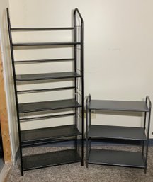 2 Metal Shelves