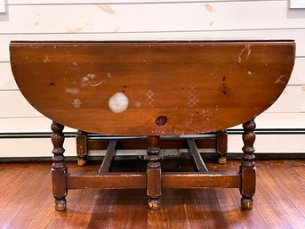 A Vintage Pine Drop Leaf Table