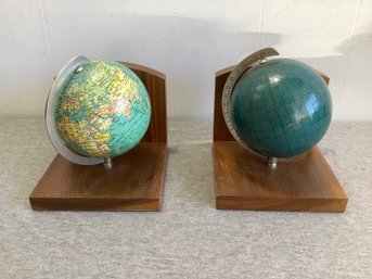 Globe Book Ends