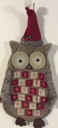 Wall Hanging Owl Christmas Advent Calendar 48' Tall - L