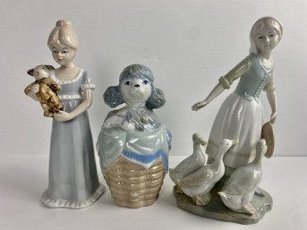 Vintage Japanese Porcelain Figurines Including Ardalt (3)